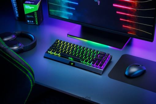 Razer blackwidow v3 mini hyperspeed - édition fantôme - commutateur jaune - nous PJ2B2Z64 clavier noir