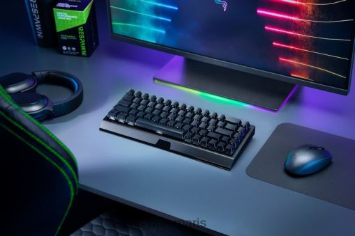 Razer blackwidow v3 mini hyperspeed - édition fantôme - commutateur jaune - nous PJ2B2Z64 clavier noir