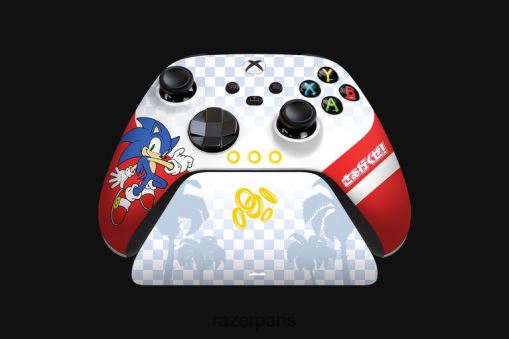 Razer Contrôleur sans fil Sonic The Hedgehog et support de chargement rapide pour Xbox PJ2B2Z167 console une couleur