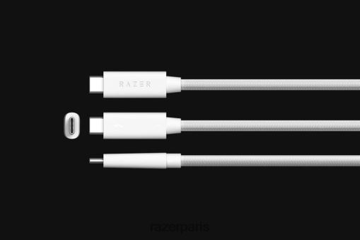 Razer câble Thunderbolt 4 PJ2B2Z22 composant informatique blanc