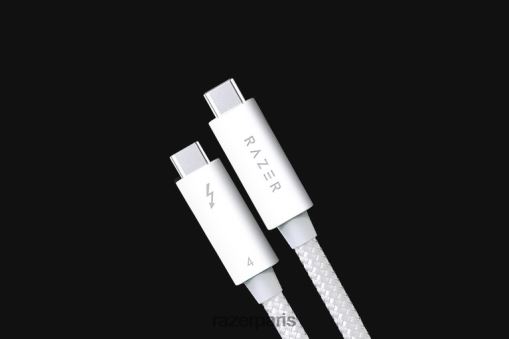 Razer câble Thunderbolt 4 PJ2B2Z22 composant informatique blanc
