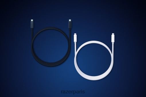 Razer câble Thunderbolt 4 PJ2B2Z22 composant informatique blanc