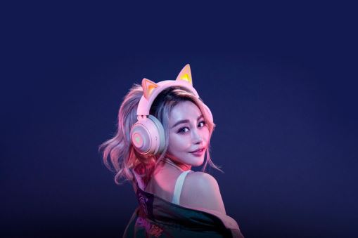 Razer chaton kraken PJ2B2Z104 création de contenu quartz