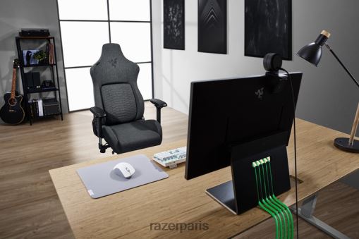 Razer iskur - tissu gris foncé PJ2B2Z137 chaise de jeu une couleur