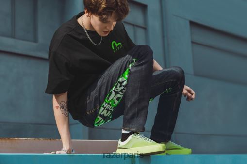 Razer evisu daicock imprimé avec broderie jean coupe carotte #2017 PJ2B2Z192 vêtements une couleur